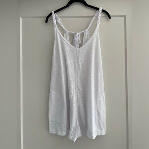 Becca White Romper Coverup- S